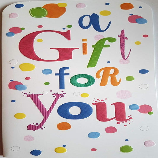 Gift Voucher Money Wallet Card – A Gift For You  -  18cm x 9cm