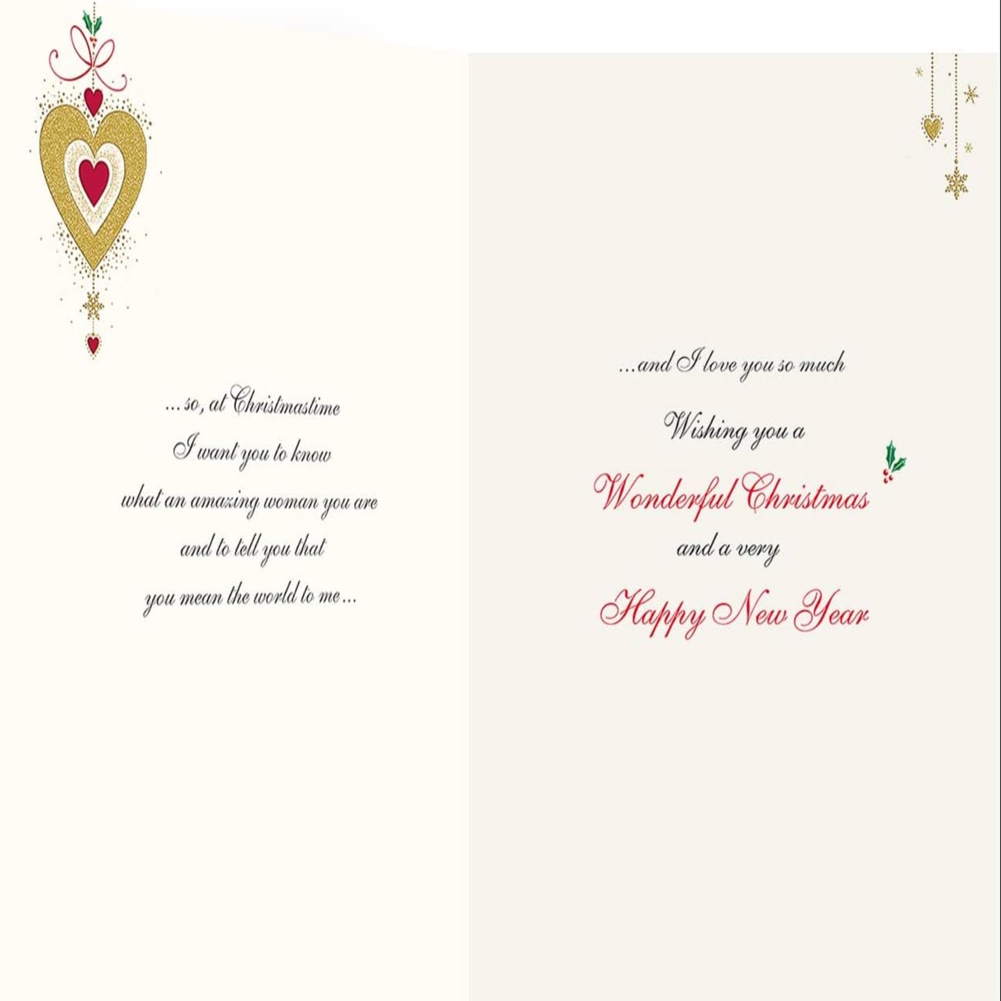 Girlfriend Christmas Card – Classic  -  Regal Publishing  -    9   x   6 inches