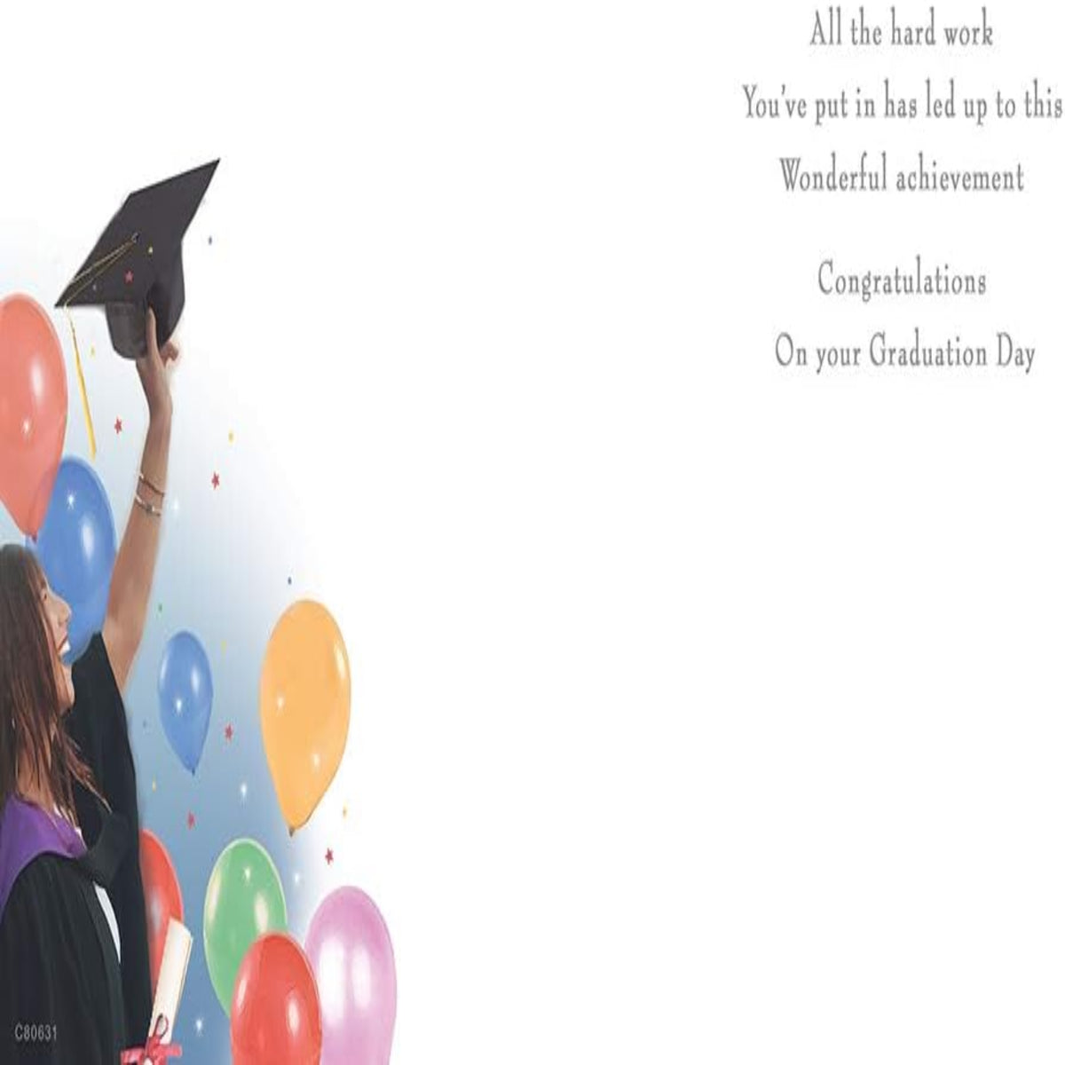 Graduation Card for Her  -  Regal Publishing  -  8  x  6 inches