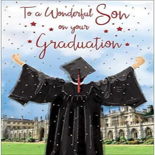 Graduation Card for Son | Regal Publishing   -  8  x  6 inches