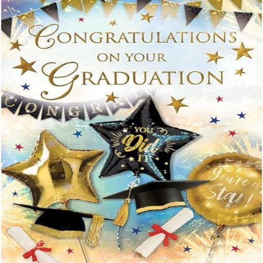 Graduation Congratulations Card –  Graduation Greeting Card  -  Regal Publishing   -   8  x  6 inches