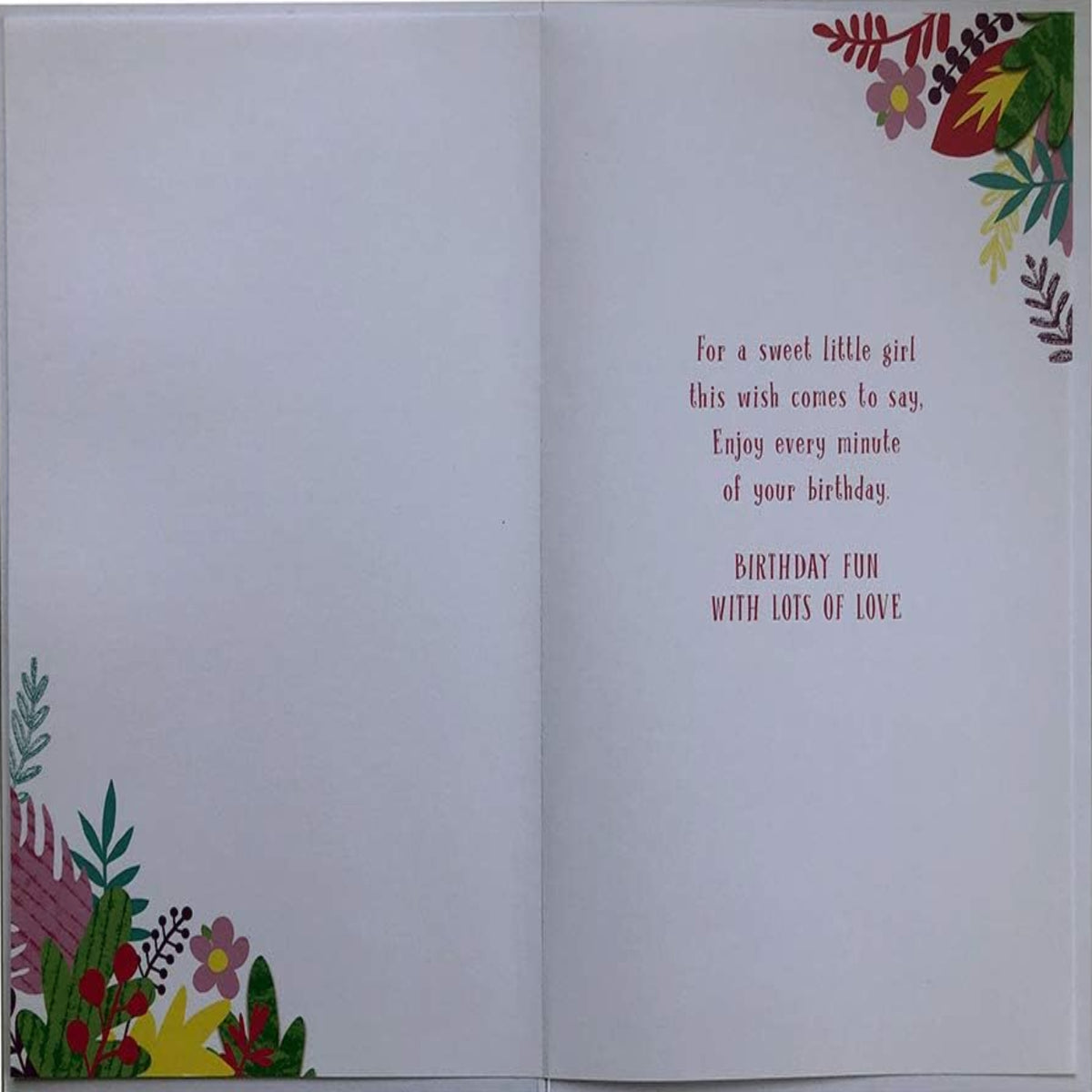 Granddaughter 3rd Birthday Card   -   Cute Cat Design  -    Lovely Verse  -  15.2cm  x  22.8cm