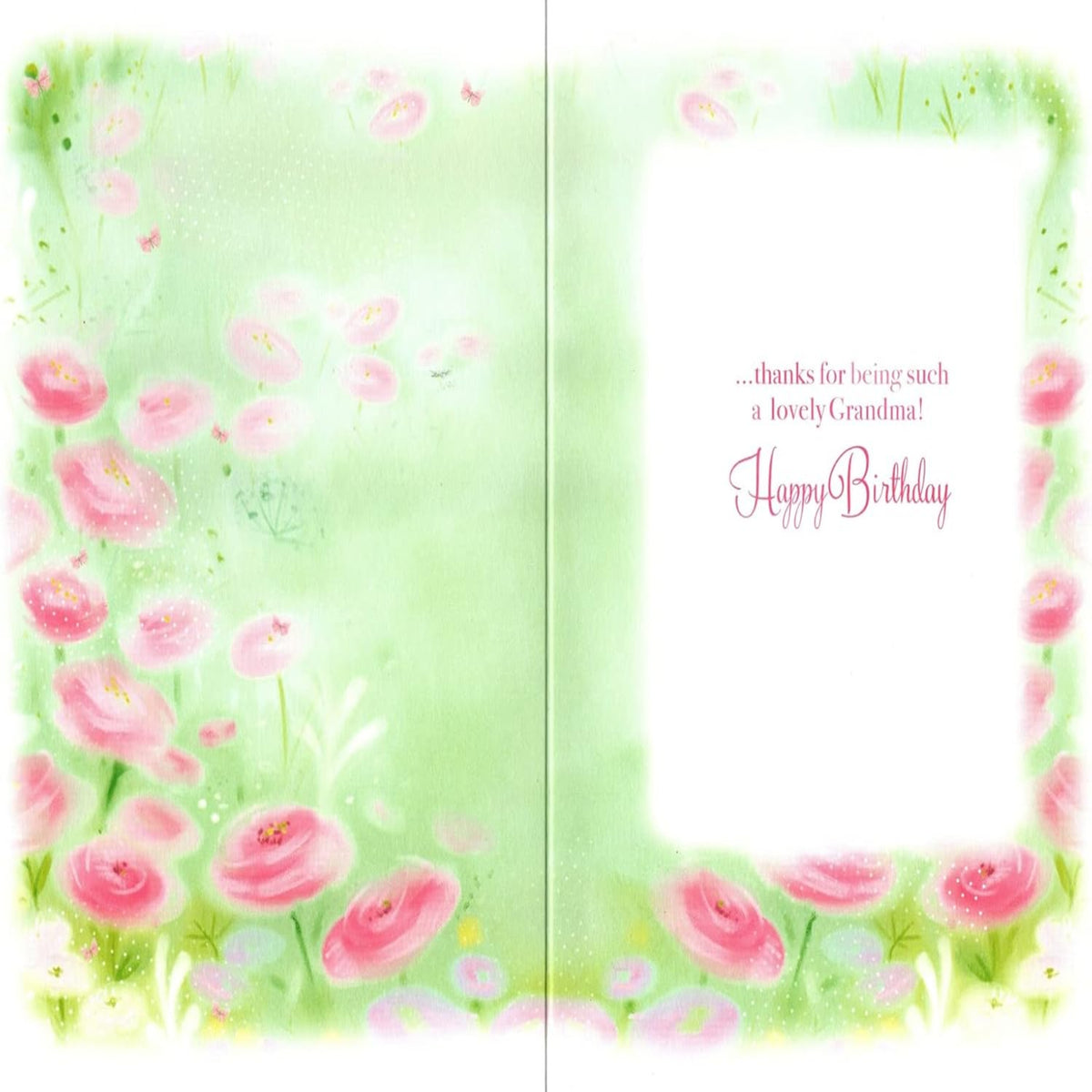 Grandma Birthday Card with Cute Rabbit     -    133   x   197mm
