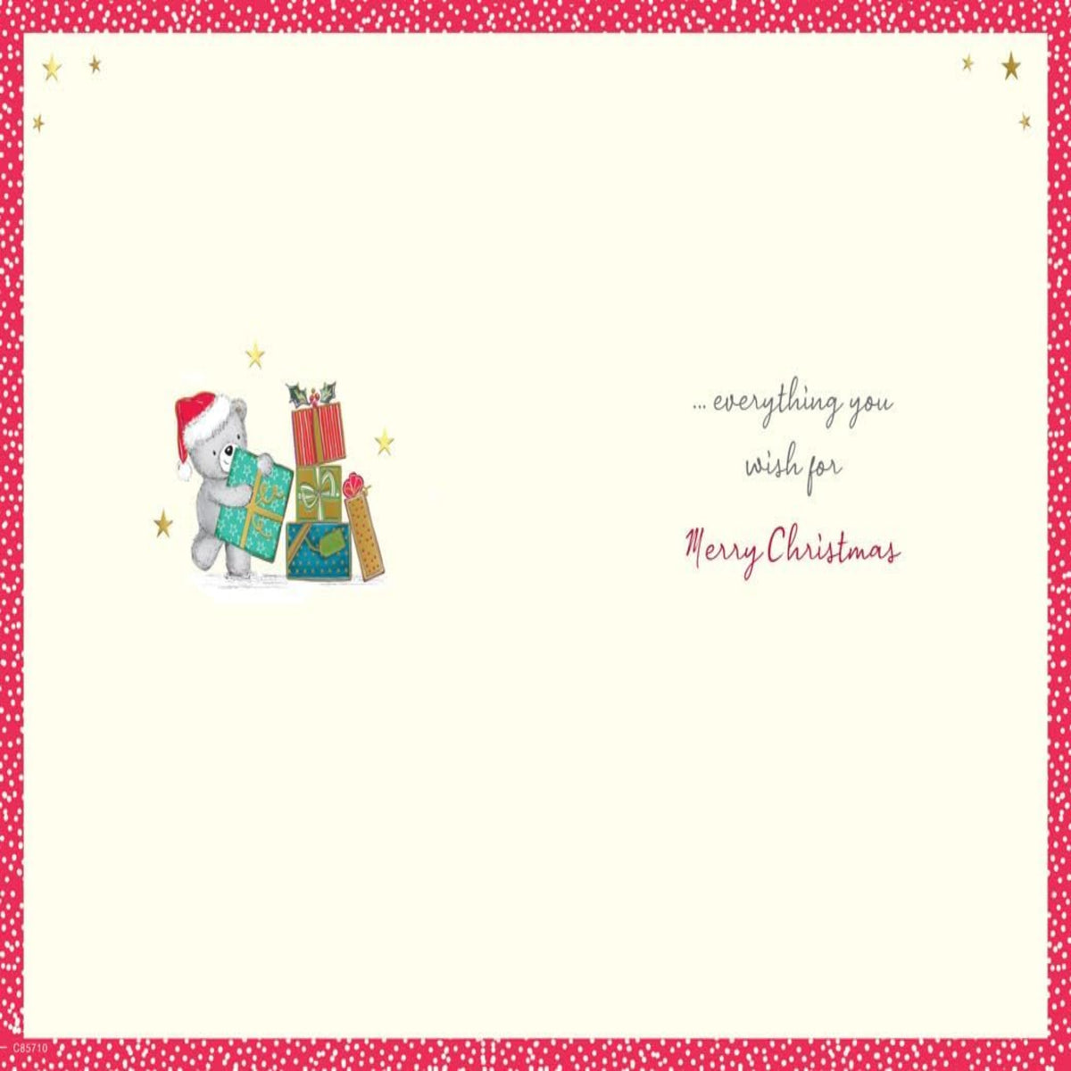 Grandson Christmas Card   –    Merry Christmas  -  Regal Publishing   -   9  x  6  inches