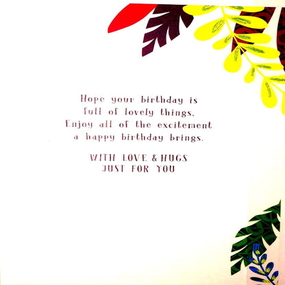 Great-Granddaughter 5th Birthday Card | Happy 5 Today Greeting Card    -    9 x  6 inches