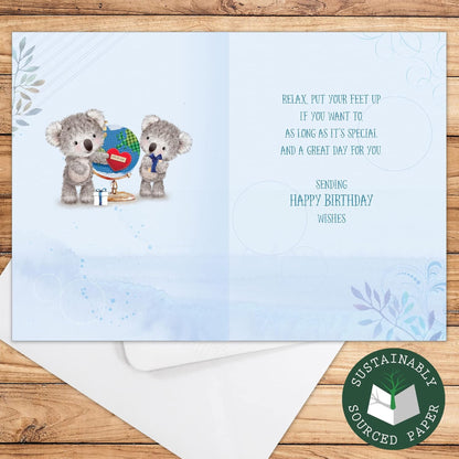 Happy Birthday Grandad Card | Out Of The Blue Premium Greeting Card   -   19.6cm x 13.7cm