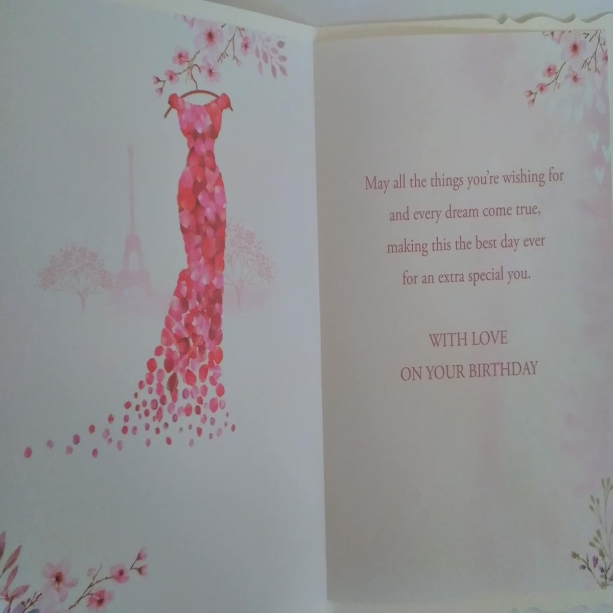 Happy Birthday Sparkle Greeting Card   –    Enjoy Your Day   -   19.5cm   x   13.5 cm