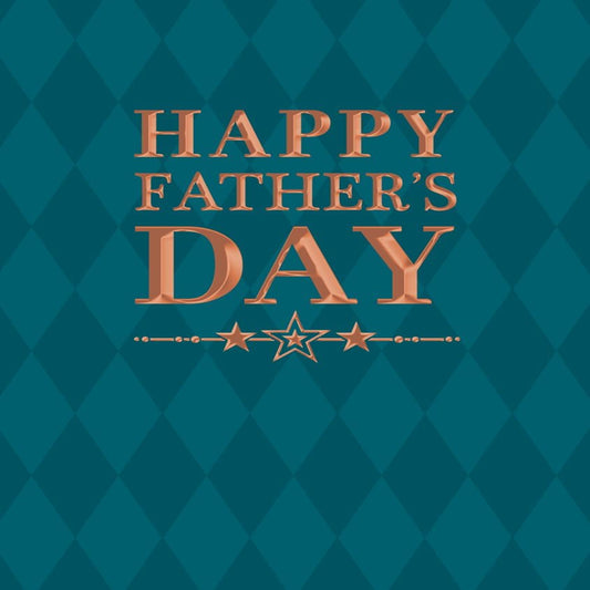 Happy Father's Day Card | Classic Father's Day Greeting Card  -   Avant Garde    -    8  x  6 inches