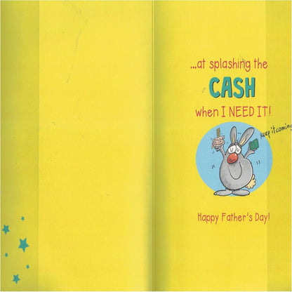 Humour Funny Father’s Day Card for Dad   -   Regal Publishing    -   9  x   6   inches