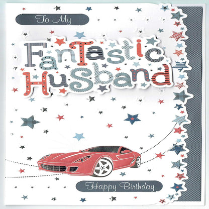 Husband Birthday Card | Fantastic Husband Sports Car Birthday Card