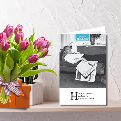 Husband Birthday Card for Him | Emotional Rescue Greeting Card  -  6 x 9 inches