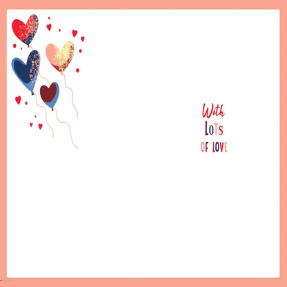 Husband Valentine's Day Card  -  Avant Garde   -   9 x 6 inches