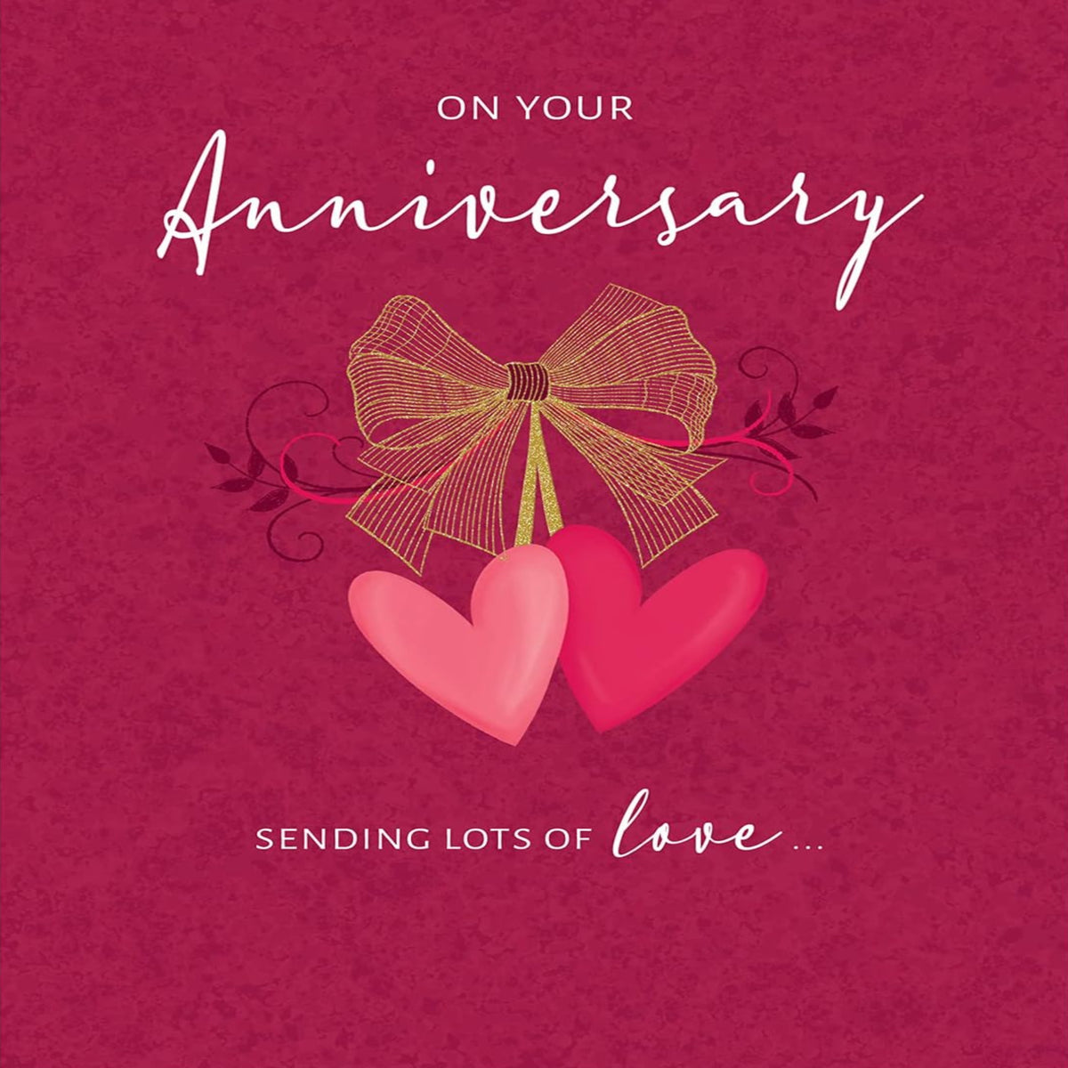 Koko Designs Luxury Contemporary Anniversary Card | Elegant Anniversary Greeting   -   8  x  6 inches
