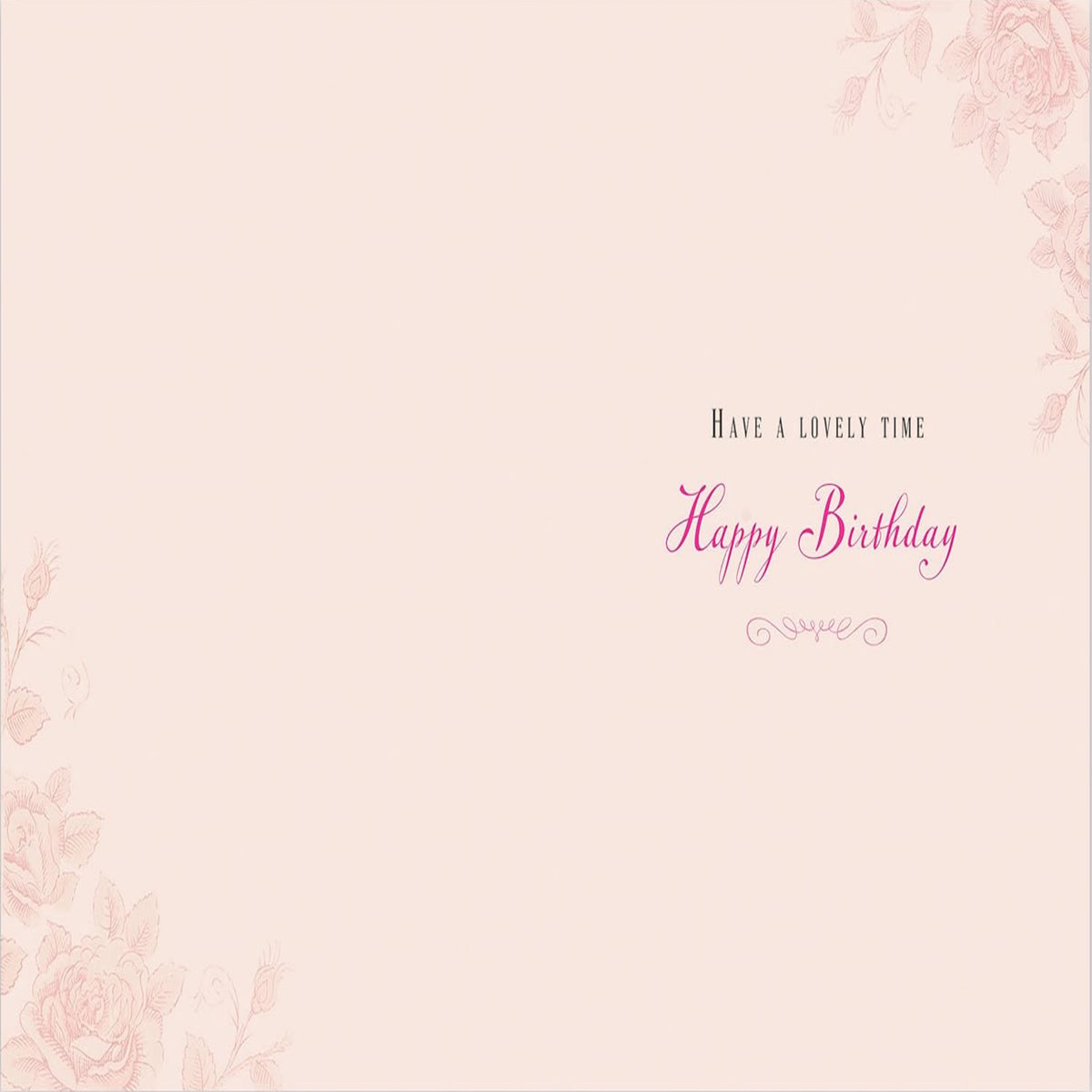Luxury Birthday Card for Her with Gifts and Balloons   –   8  x  6 inches