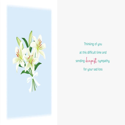 Luxury Deepest Sympathy Card – Koko Designs  -  Green  -  8 x 6 inches