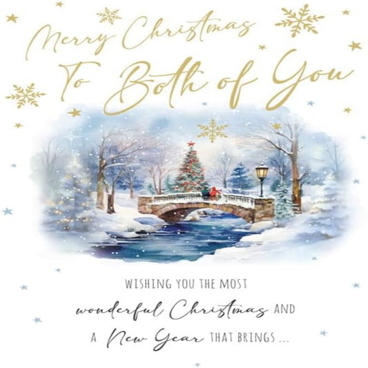 Regal Publishing Merry Christmas to Both of You Card  - 9 x 6 inches