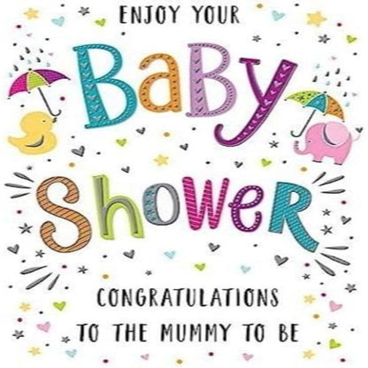 Modern Baby Shower Congratulations Card   -   Regal Publishing  -   8   x   6   inches