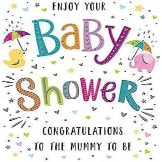 Modern Baby Shower Congratulations Card   -   Regal Publishing  -   8   x   6   inches