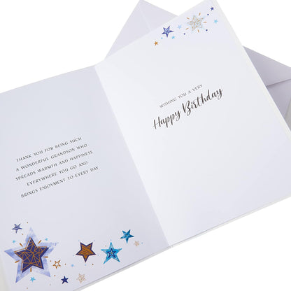 Modern Birthday Card for Grandson | Piccadilly Greetings   -   9 x 6 inches