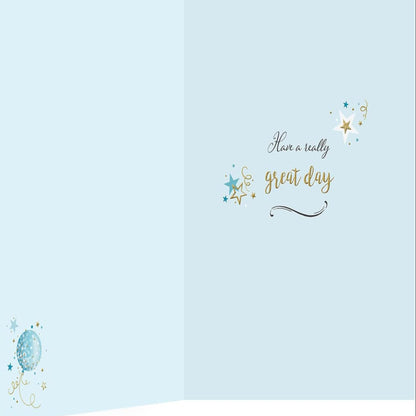 Modern Birthday Card for Him | Male Birthday Card  -  8  x  6 inches