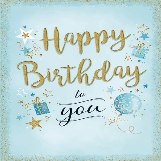 Modern Birthday Card for Him | Male Birthday Card  -  8  x  6 inches