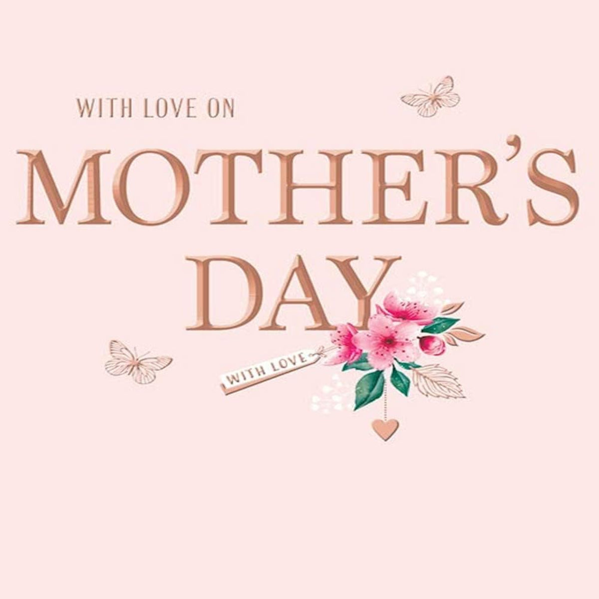 Modern Mother’s Day Card with Love    -    8   x   6  inches