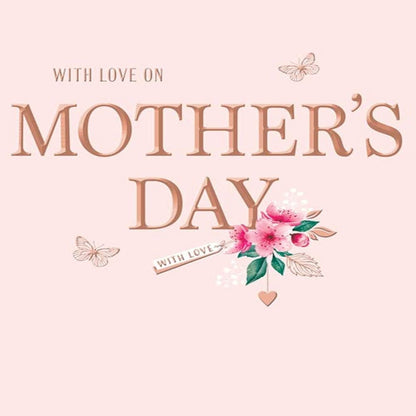 Modern Mother’s Day Card with Love    -    8   x   6  inches