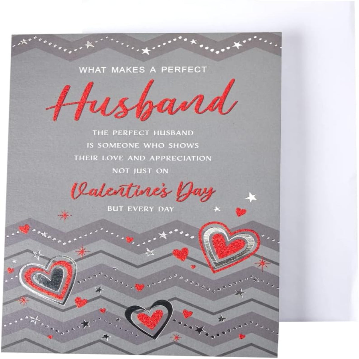 Modern Valentine’s Day Card for Husband   –   Regal Publishing   -   9  x  6 inches
