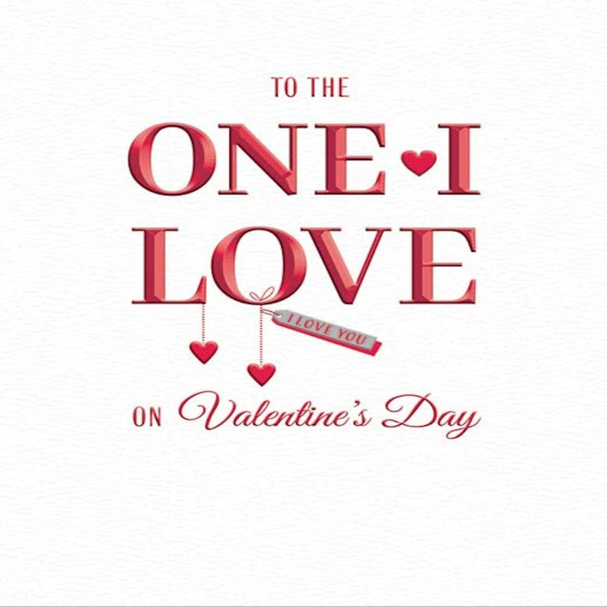 Modern Valentine's Day Card for One I Love | Avant Garde  -  8 x 6 inches