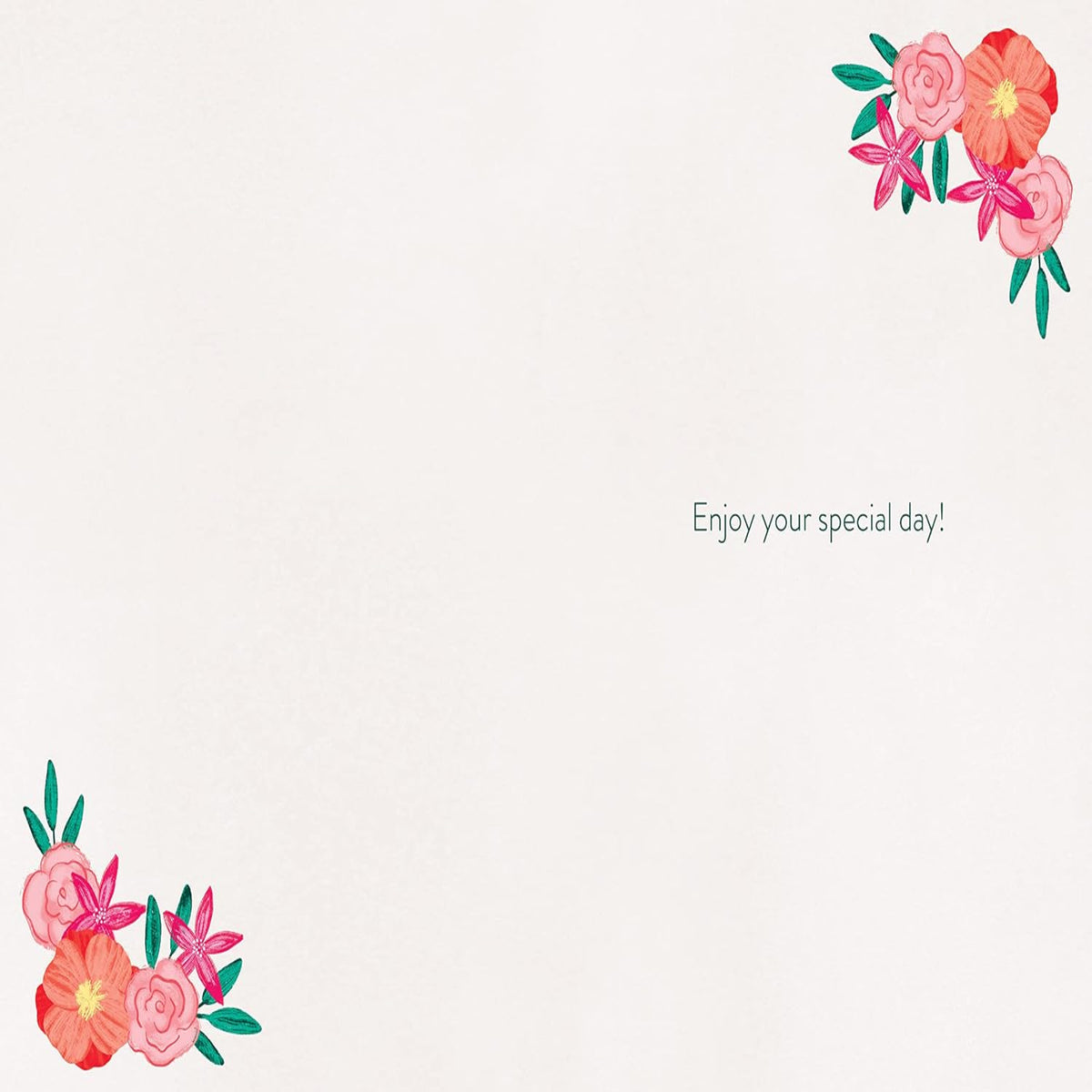 Mother's Day Card Floral Design | Piccadilly Greetings   -   7 x 5 inches