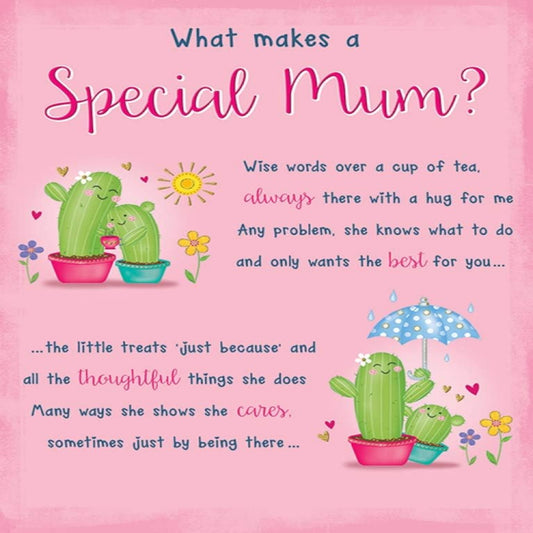 Mother's Day Card for Mum  -  Regal Publishing   -   8  x  6 inches