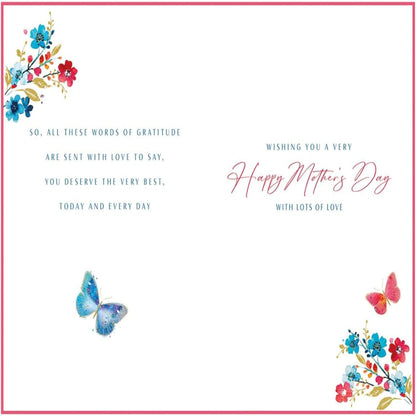 Mother’s Day Card for Mum from Daughter – Butterflies   -   Regal Publishing   -   12   x   8 inches