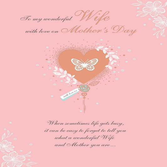 Mother's Day Card for Wife | Regal Publishing  -  9  x  6 inches