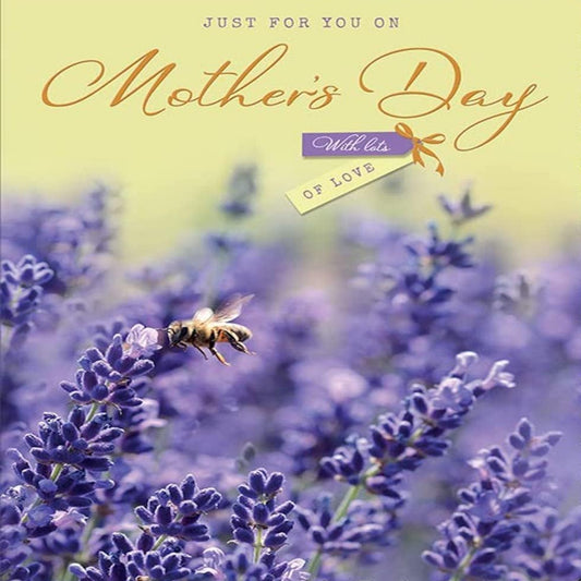 Mother's Day Card with Flowers & Bee | Beautiful Mum Card  -   Avant Garde  -   8  x  6 inches