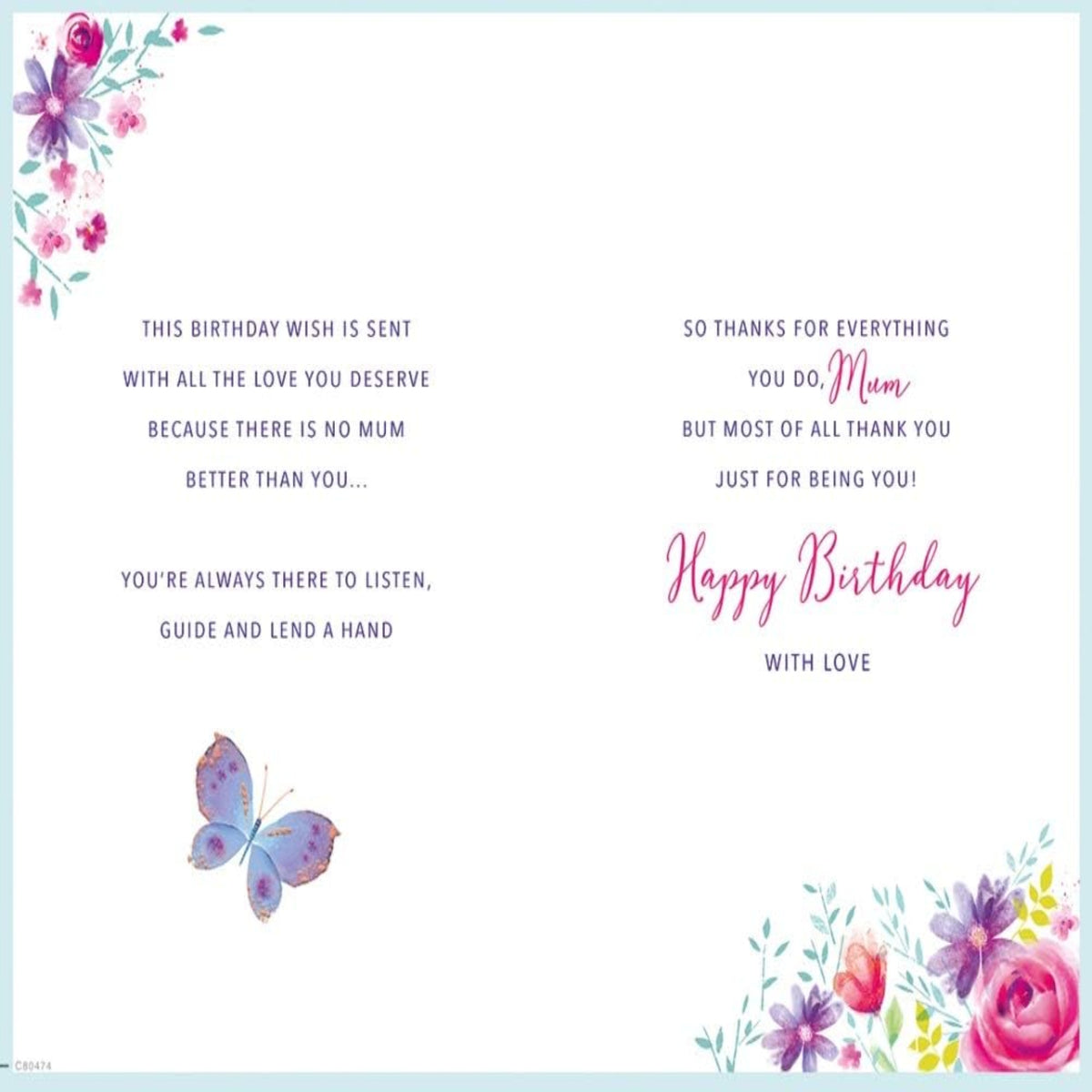 Mum Birthday Card – Large Birthday Greeting Card -  Regal Publishing  -   10 x 7 inches