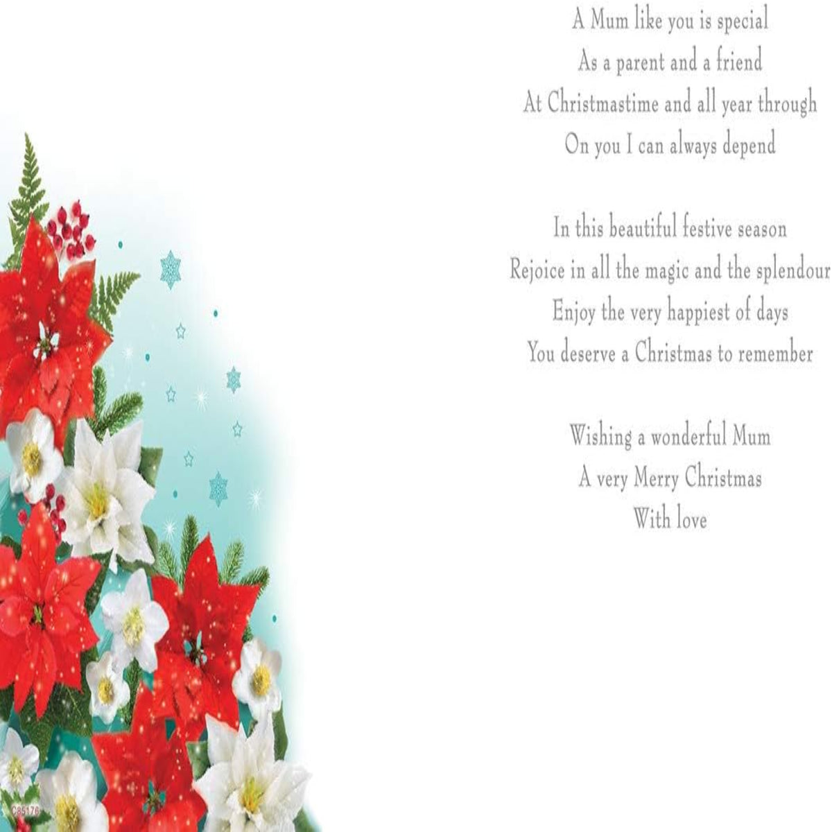 Mum Christmas Card   – Traditional   -  Regal Publishing   -   9  x  6  inches