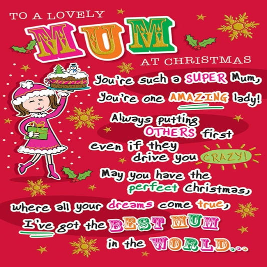 Mum Christmas Card – Regal Publishing   -   9  x  6 inches