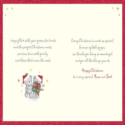 Mum & Dad Christmas Card – With Love   -   Regal Publishing   -   9  x  6  inches