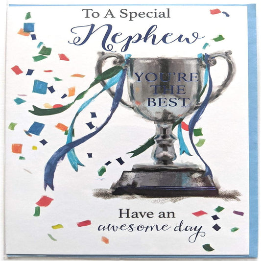 Nephew Birthday Card | Sport Design  -  7.5  x  5.25 inches