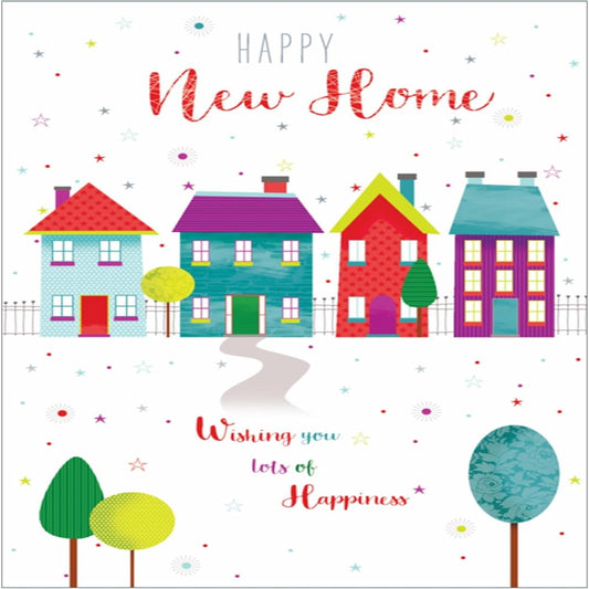 New Home Card Modern Houses Design   -  7.5  x 5.25 inches