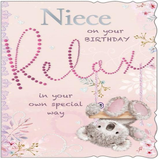 Niece Birthday Card   –   Relax in Your Own Special Way   -  13.5cm x 19.5 cm