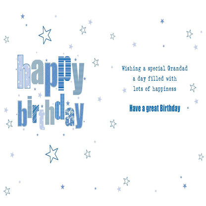Nigel Quiney Grandad Birthday Card with Star Design | Eco-Friendly    -    197  x  133mm