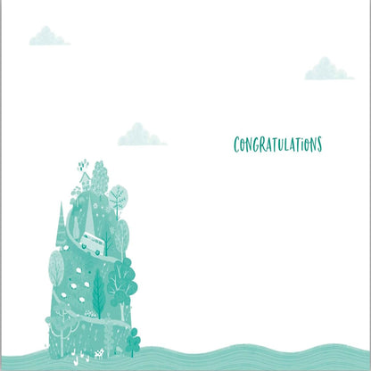 Nigel Quiney  Happy Place Camper Retirement Card    –  Foil Congratulations Card    -  137 x 203mm