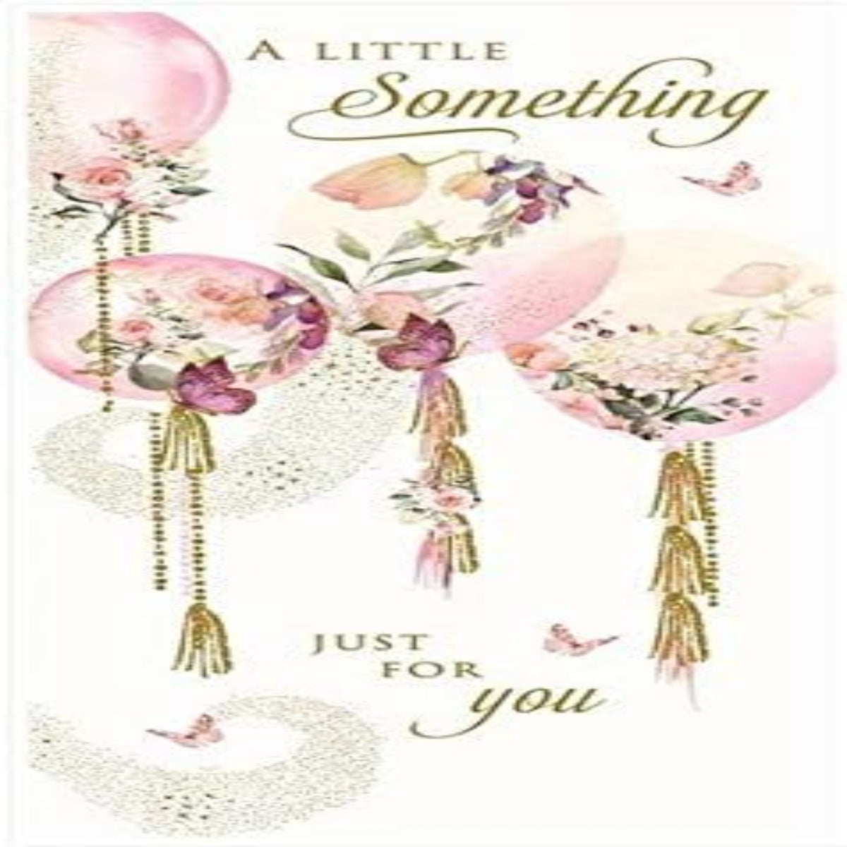 Nigel Quiney Money Wallet Card for Her | Balloons & Flowers Gift Wallet with Gold Foil  -  190 x 88mm