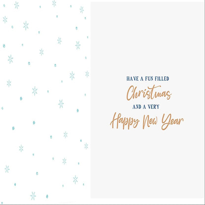 Open Christmas Card   –   Piccadilly Greetings   -   8   x  6 inches
