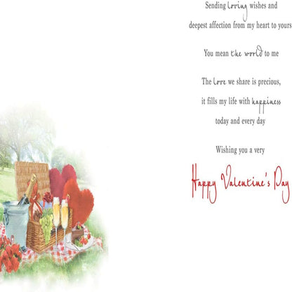Open Valentine's Day Card   -   Regal Publishing   -   9  x  6 inches