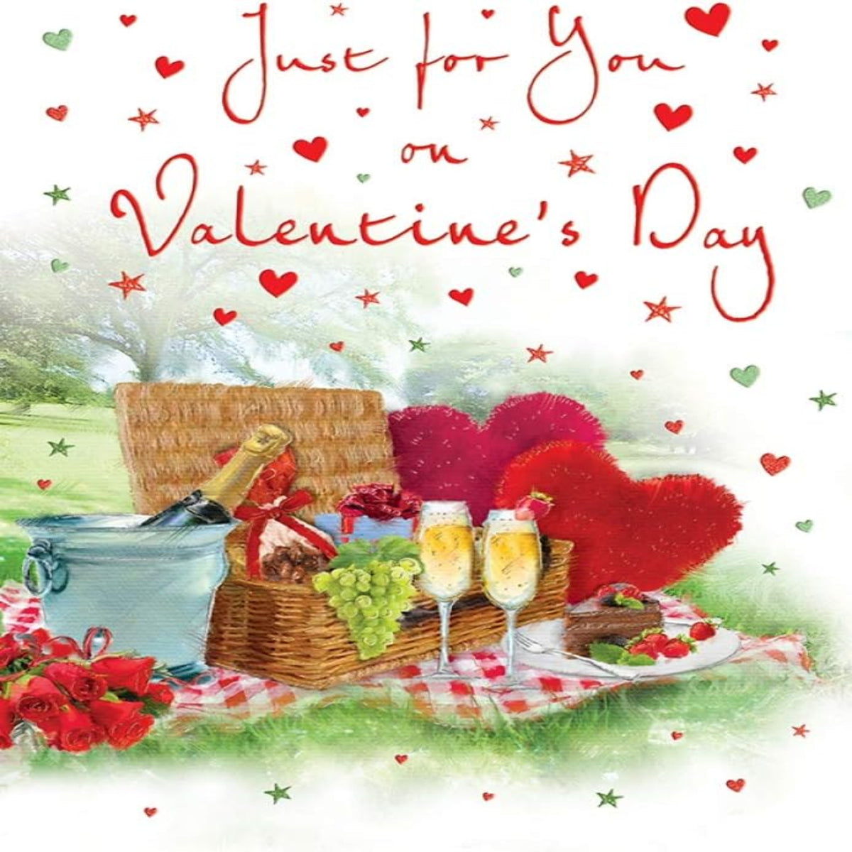 Open Valentine's Day Card   -   Regal Publishing   -   9  x  6 inches