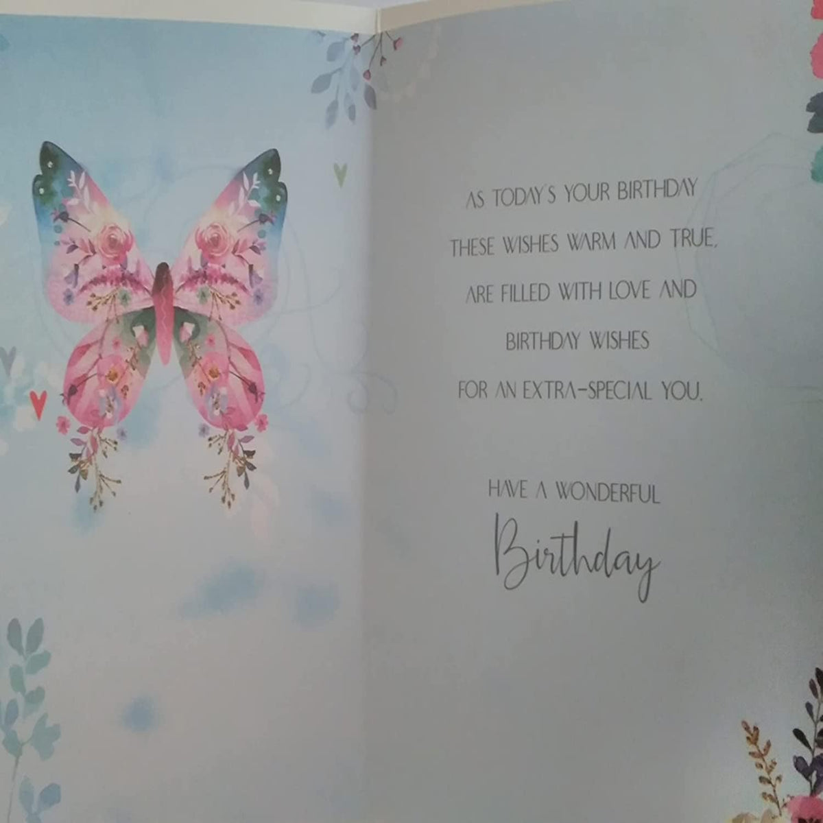 Out Of The Blue Lovely Wife Birthday Card  –  Romantic Birthday Greeting Card   -  13.5cm x 19.5 cm
