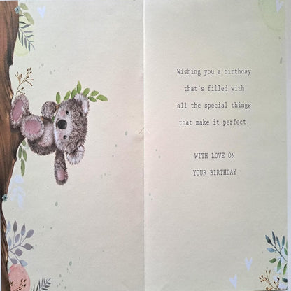 Out of The Blue Happy Birthday Grandson Card   –    Premium Relaxing Design  -  210  x  290 mm