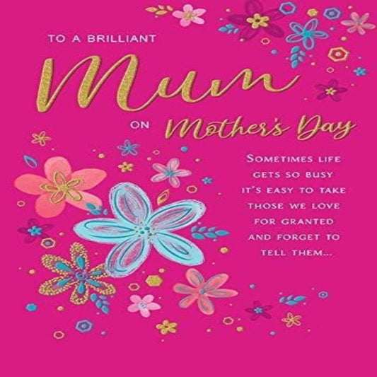 Regal Publishing Pack of 3 Modern Mother’s Day Cards for Mum    -   9  x  6  inches